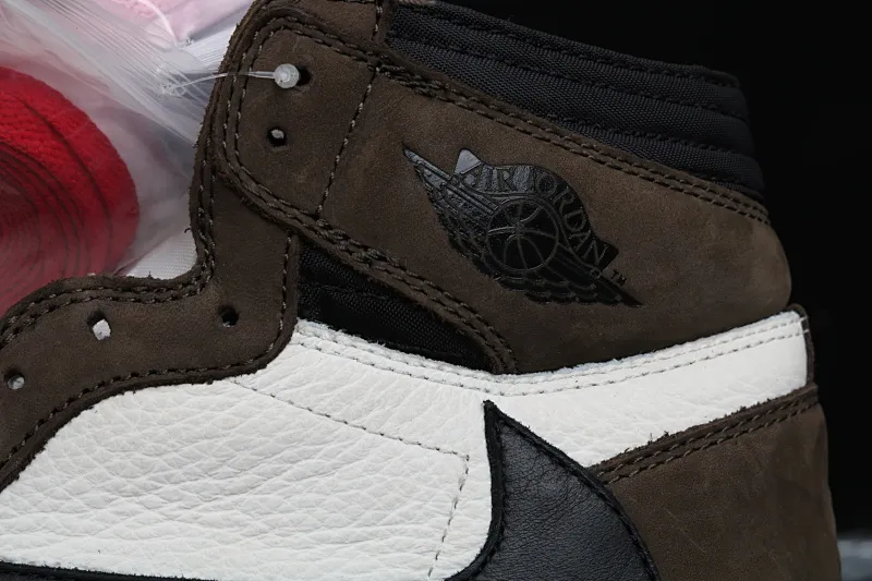 All Categories Air Jordan Jordan Series Basketball Shoes Air Jordan 1 High #ZG Version Travis Scott x Air Jordan 1 High OG AJ1 Reverse Hook Limited Edition CD4487-100